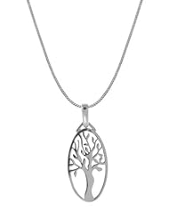 Boma Sterling Silver Tree Silhouette Necklace, 16 inches