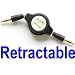 NEEWER� Retractable 3.5mm Aux Auxiliary Cord for iPod, Mp3 Players, Cell Phones, PDA's or any device with a standard 3.5 mm headphone jack Black