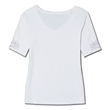 Aventura Women's Bettina 3/4 Sleeve Shirt,White,X-Large