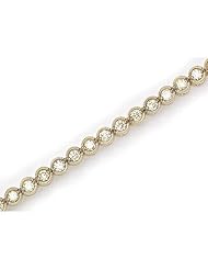 14K Yellow Gold Diamond Channel Bracelet