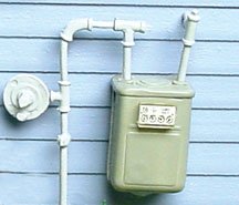 Dollhouse Miniature Gas Meter
