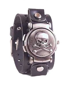 Nemesis Skull Band Flip Cuff watch