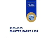 1961 1962 1963 1964 1965 CADILLAC Parts Book List by General Motors