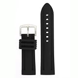 31hM3W7ov7L. SL160  Mens Silicone Rubber Heavy Watch band Stainless Steel Buckle 22 millimeters