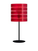 Caimi Lámpara De Mesa Ring Rojo/Negro