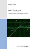 Produkt-Bild: Andreas Speer - Fragile Konvergenz. SONDERBAND: 3 Essays zu Fragen metaphysischen Denkens