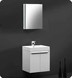 Fresca Alto White Modern Medicine Cabinet