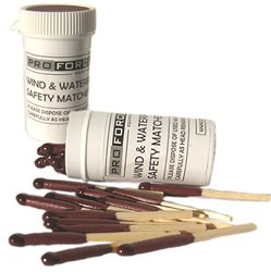 Survival Matches, Bulk Tube, NATO Approved (# 9920-00-966-9432), Military
