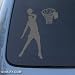 BASKETBALL - Hoops Sport - Car, Truck, Notebook, Vinyl Decal Sticker #1207 | Vinyl Color: Silver
