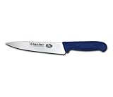 R H. Forschner by Victorinox 7-1/2-Inch Chef's Slicing Knife, Blue Fibrox Handle with Microban
