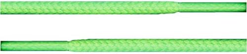 Ti Lace Round Shoelaces 3/16" Athletic Solid Colors for All Shoe Types Several lengths-Neon Green36"