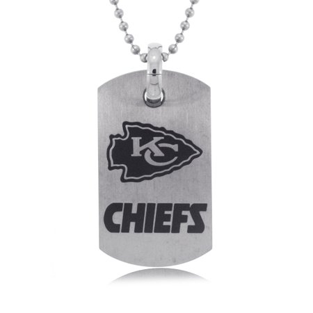 Kansas City Chiefs Pendant Sports Tag Necklace - NEW