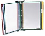 Tarifold Technic Wall Display Unit with 5 Clip-on Index Tabs and 10 Pockets A4 Red Ref 414103