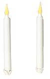 31hMbr8S8SL. SL160  Set of Two Flameless Adjustable Base Candles   9 Tall