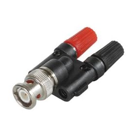 BNC Male To Dual Binding Posts Adapter: Electronics