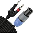Monster Standard 100 Speaker Cable with Speak-On Connectors - 10 Feet - Speak-On to Banana Plugs