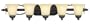 Thomas Lighting M1995-63 Ashley Five-Light 36-Inch W by 6-1/2-Inch H Bath Light, Painted Bronze
