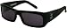 Tres Noir Shiny Black VENGEANCE Sunglasses w/ Smoke Lens