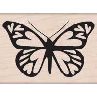 Heart Winged Butterfly Wood Mounted Stamp (Hero Arts)