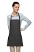 DayStar 200PD Three Pocket Bib Apron w/Pencil - Charcoal - Embroidery Available