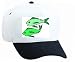 White Cap with green, swimming, water, fish, pair