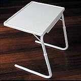 Adjustable TV Tray - Table Mate Classic - Medium (White) (21-3/4 - 29-1/4H x 23W x 17D)