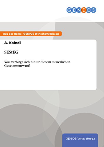 SEStEG: Was verbirgt sich hinter diesem steuerlichen Gesetzesentwurf? (German Edition)