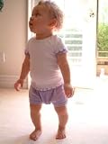 Infant Lap Shoulder S/S Lettuce Edge Top, White/Red 24M