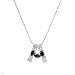 Necklace With 1.60ctw Precious Stones - Genuine Iolites and Topazes in 925 Sterling silver Length 16in
