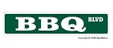 BBQ - Street Sign - new barbeque lover grill sauce gift