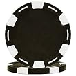100 Monaco Six Stripe Poker Chips - Black