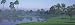Bay Hill Hole No. 17 Golf Panorama Picture Framed