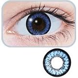 GEO CM-832 Angel Colour 2-Tone Blue Circle Lens Soft Contact Lens (x1 PAIR)IMAGE