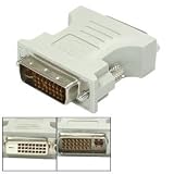 DVI-D Female to DVI-I Male PC Connection Adapter Converter
