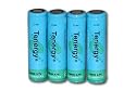 4 pcs Tenergy Li-Ion 18650 3.7V 2600 mAh Rechargeable Batteries with Internal PCB for flashlights and others