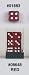 16mm Round Cornered 6-sided Red Translucent Dice with Glow in the Dark Pips
