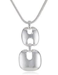 Napier Silver-Tone Pendant Necklace, 19"