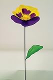 New Creative Purple Gold Pansy Floral Frenzy Garden Spinner
