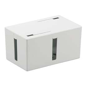 BUFFALO �P�[�u���{�b�N�X �d���^�b�v&�P�[�u�����e S�T�C�Y �z���C�g BSTB01SWH