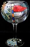 Golf - 19th Hole Design - Hand Painted - Grande Goblet - 17.5 oz.