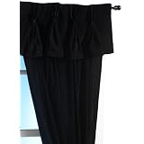 Park B. Smith Washable Velvet 24 by 13 Inch Pleat Insert Valance, Black by Park B. Smith