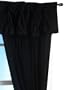 Park B. Smith Washable Velvet 24 by 13 Inch Pleat Insert Valance, Black