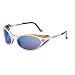 Harley-Davidson HD100 Limited Edition Safety Glasses with Silver Frame and Blue Mirror Tint Hardcoat Lens