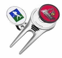 Louisville Cardinals Divot Tool Hat Clip With Golf Ball Marker Of 2)