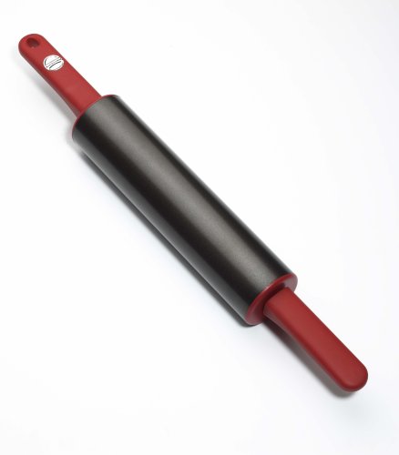 Childrens Toyshop  Kitchen & Housewares : KitchenAid KAT318OB Nonstick Rolling Pin with Silicone Handles, Red Handles