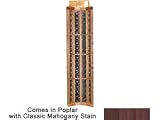 Wine Cellar Innovations Designer Series Collection Poplar with Classic Mahogany Stain Curved Corner 72x25x25-in.