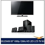 LG 55LE5400 - 55 1080p 120Hz HD LED LCD TV Kit w/LG LHB335 Blu Ray Home Theater