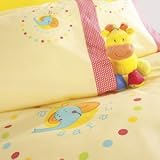 Izziwotnot Cot Bed Duvet Cover & Pillowcase ABC SAFARI