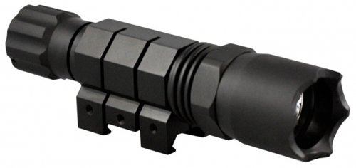  Tactical 150 Lumen Flashlight With Strobe Fuction, Curly Cord Switch And Mount For S&W M&P15-22 FNAR FN SCAR Colt Umarex M4 Ops M16 Spr Mossberg Tactical 22 SR556 SIG556 