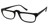 Able Vision Half Readers (Men) Reading Glasses - Hilco Black Matte / Black Matte +2.75